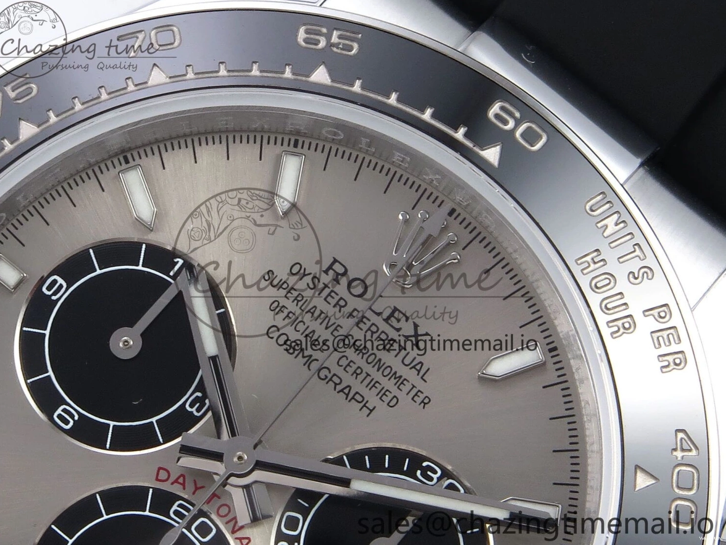 Strap V6（Gain 126519 SH4131 Edition Oysterflex Best 1:1 QF on Gray Daytona Weight） Black Dial 1228